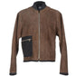 Elegant Leather & Wool Blend Jacket