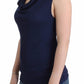 Elegant Sleeveless Floral Top in Blue