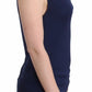 Elegant Sleeveless Floral Top in Blue