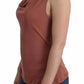 Elegant Pink Sleeveless Logo Top