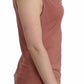 Elegant Pink Sleeveless Logo Top