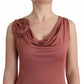 Elegant Pink Sleeveless Logo Top