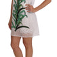 Chic Pineapple Applique Midi Shift Dress