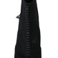 Elegant Black Suede & Tulle Ankle Booties