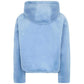 Light Blue Nylon Women Jacket