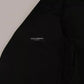 Black Wool Logo Waistcoat Vest