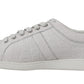 Exquisite White Caiman Crocodile Sneakers