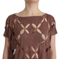 Elegant Short Sleeved Lightweight Sweater