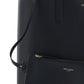Black Calf Leather Tote Shoulder Bag