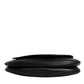 Black Leather Flap Saddle Shoulder Bag