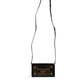 Black Patent Leather Logo Plaque Crossbody Bag