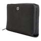 Dark Gray Leather DG Logo Zip Around Continental Wallet