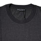 Dark Gray Crew Neck Short Sleeves T-shirt