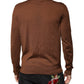Brown Cashmere Turtleneck Pullover Sweater