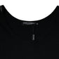 Black Cotton Sleeveless Round Neck Tank T-shirt