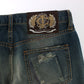 Slim Skinny Flare Blue Wash Jeans