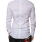 White Cotton Long Sleeves GOLD Dress Shirt