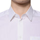 White Cotton Long Sleeves GOLD Dress Shirt