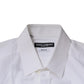 White Cotton Long Sleeves GOLD Dress Shirt