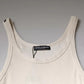 Off White Cotton Sleeveless Round Neck Tank T-shirt
