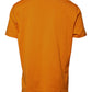 Orange Logo Cotton Crew Neck T-shirt