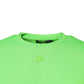 Green Logo Polyester Crew Neck T-shirt