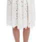 Elegant Floral Ricamo Silk Skirt