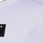 White Logo Print Cotton Crew Neck T-shirt