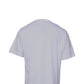 White Logo Print Cotton Crew Neck T-shirt