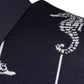 Dark Blue Sea Horse Collared Polo T-shirt