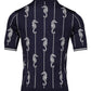 Dark Blue Sea Horse Collared Polo T-shirt