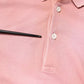 Pink Crown Collared Short Sleeve Polo T-shirt