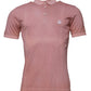 Pink Crown Collared Short Sleeve Polo T-shirt