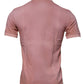 Pink Crown Collared Short Sleeve Polo T-shirt