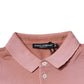 Pink Crown Collared Short Sleeve Polo T-shirt