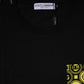 Black Logo Print Cotton Short Sleeves T-shirt