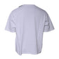 White Logo Cotton Jersey Crew Neck Short Sleeves T-shirt