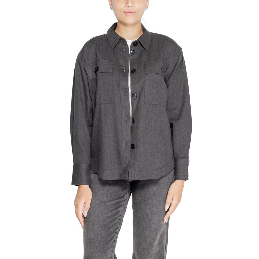 Black Recycled Cotton Blouse
