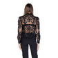 Black Polyester Blouse