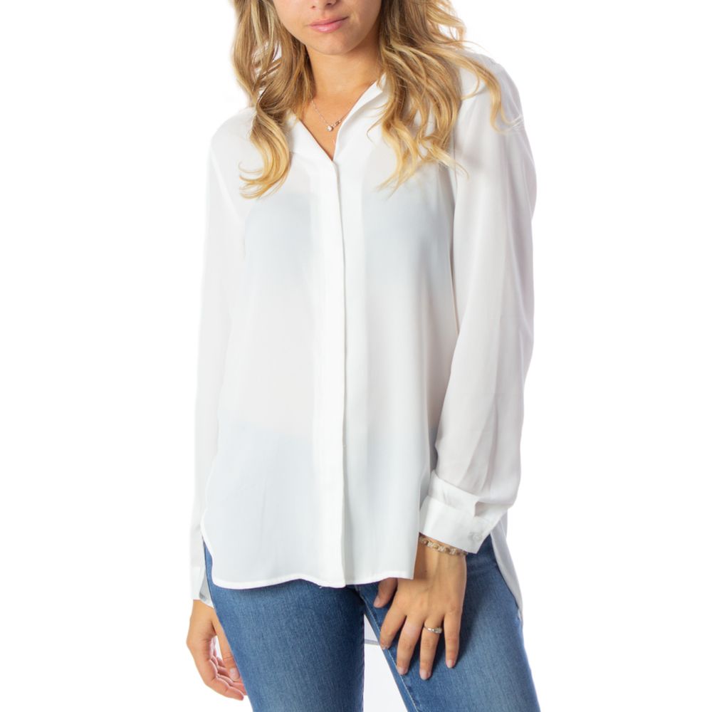 Cream Polyester Blouse