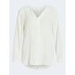 Cream Polyester Blouse