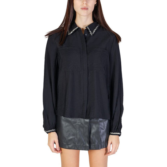 Black Viscose Blouse