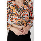 Orange Polyester Blouse