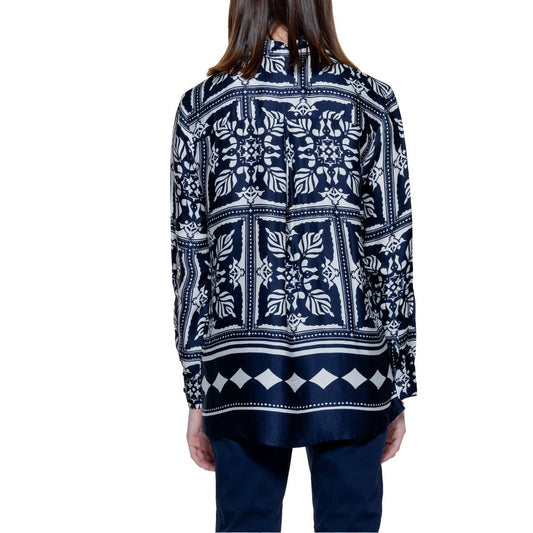 Blue Viscose Blouse