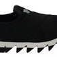 Black Shark Neoprene Stretch Sneakers Shoes