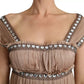 Brown Silk Sleeveless Shift Maxi Dress