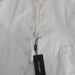 Off-White Cotton Silk Formal Coat Vest