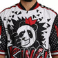 White King Panda Polyester T-shirt Top