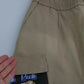 Beige Pin Up Print Cargo Pants