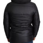 Black Hooded Polyester Men Coat Puffer Jacket